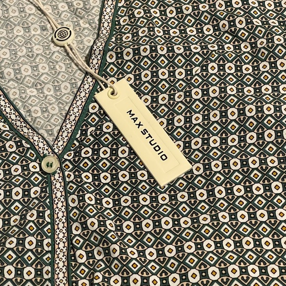 Max Studio Geometric green and white - Picture 5 of 8